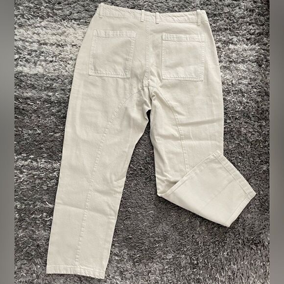 NWT Zara Cotton Pants With Pockets - Picture 7 of 11